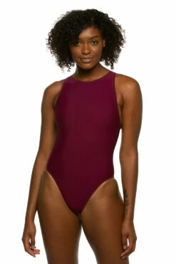 Anique Water Polo Suit - Cabernet