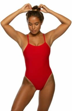 Brandon 2 Swim Onesie - Red 8 Brandon 2 Swim Onesie - Red -JOLYN Sales BRANDON2 RED F 072519
