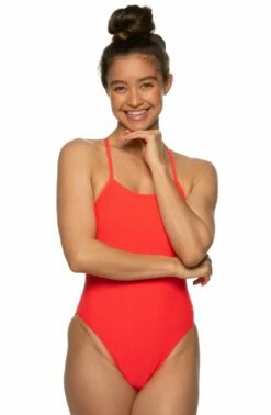Brandon 2 Swim Onesie - Strawberry -JOLYN Sales BRANDON2 STRAW F 031419