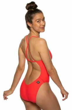 Brandon 2 Swim Onesie - Strawberry -JOLYN Sales BRANDON2 STRAW S 031419