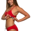 Heidi Bikini Top - Red 1 Heidi Bikini Top - Red -JOLYN Sales Heidi Solids Onesies Side 2 Red RED 060520