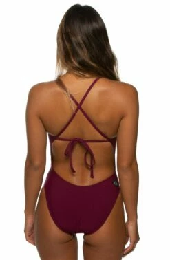 Jackson 4 Swim Onesie - Cabernet -JOLYN Sales JACKSON4 CAB B 112018