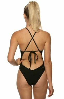 Jess Swim Onesie - Contrasts -JOLYN Sales JESS BLK B 102319