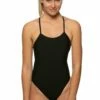 Jess Swim Onesie - Contrasts -JOLYN Sales JESS BLK F 102319