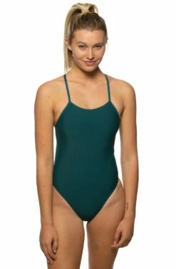 Jess Swim Onesie - Contrasts -JOLYN Sales JESS PEACMULTI F 102319