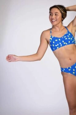 Heidi Bikini Top - Blue Pineapple -JOLYN Sales Jolyn 176 7743