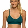 Mara Bikini Top - Peacock -JOLYN Sales Mara Solids Top Front Peacock PEA 031620