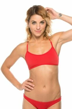 Ryan Bikini Top - Blueberry -JOLYN Sales RYAN RED F