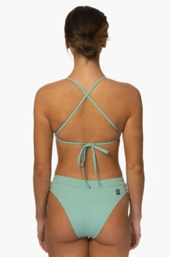 Alanna Bikini Bottom - Newport -JOLYN Sales Surf Bottoms Alanna Solid Newport Back MiaClark 011623