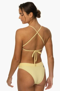 Alanna Bikini Bottom - Pismo -JOLYN Sales Surf Bottoms Alanna Solid Pismo SideBack MiaClark 011623