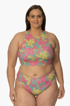 Camila Bikini Bottom - Treasure Island -JOLYN Sales Surf Bottoms Camila Print TreasureIsland Front AdrianaK 011923