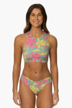 Camila Bikini Bottom - Treasure Island -JOLYN Sales Surf Bottoms Camila Print TreasureIsland Front MiaClark 011623