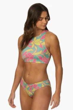 Camila Bikini Bottom - Treasure Island -JOLYN Sales Surf Bottoms Camila Print TreasureIsland SideFront MiaClark 011623