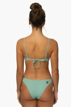 Kelia Bikini Bottom - Newport -JOLYN Sales Surf Bottoms Kelia Solid Newport Back MiaClark 011623