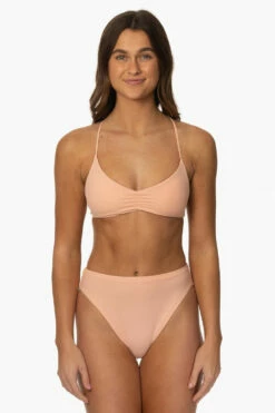 Leandra Bikini Bottom - Coronado 11 Leandra Bikini Bottom - Coronado -JOLYN Sales Surf Bottoms Leandra Solid Coronado Front MiaClark 011623
