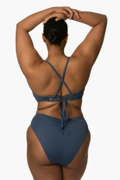 Leandra Bikini Bottom - Laguna -JOLYN Sales Surf Bottoms Leandra Solid Laguna Back Zarria 010423