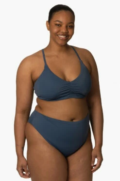 Leandra Bikini Bottom - Laguna -JOLYN Sales Surf Bottoms Leandra Solid Laguna SideFront Zarria 010423