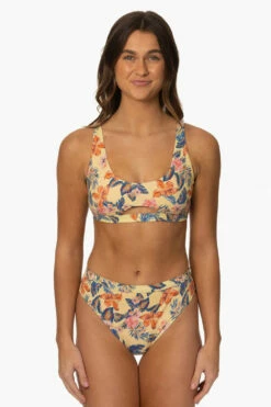Nora Bikini Bottom - Catalina Island -JOLYN Sales Surf Bottoms Nora Print CatalinaIsland Front MiaClark 011623