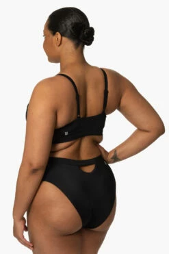Nora Bikini Bottom - Black -JOLYN Sales Surf Bottoms Nora Solid Black SideBlack SideFront Zarria 010423