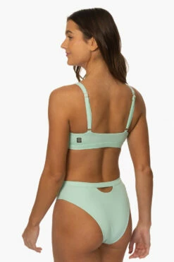Nora Bikini Bottom - Segundo -JOLYN Sales Surf Bottoms Nora Solid Segundo SideBack MiaClark 011623
