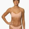 Summer Bikini Bottom - Coronado -JOLYN Sales Surf Bottoms Summer Solid Coronado Front MiaClark 011623