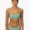Summer Bikini Bottom - Newport -JOLYN Sales Surf Bottoms Summer Solid Newport Front MiaClark 011623
