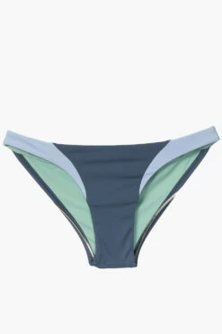 Valentina Bikini Bottom - Laguna Blue -JOLYN Sales Surf Bottoms Valentina Solid Laguna Blue Flatlay Front Jocelyn 010423