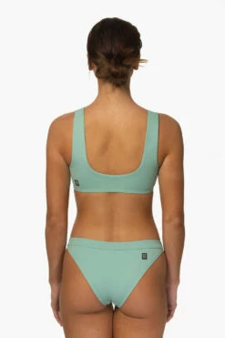 Valentina Bikini Bottom - Newport -JOLYN Sales Surf Bottoms Valentina Solid Newport Back MiaClark 011623