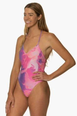 Lucia Surf One Piece - Radiance -JOLYN Sales Surf Onesie Lucia Print Radiance SideFront KiraAlger 011923