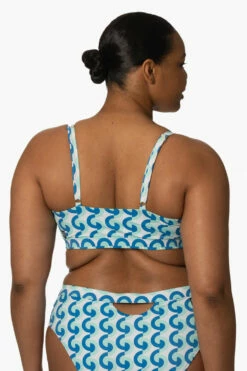 Amelia Bikini Top - Dana Point -JOLYN Sales Surf Tops Amelia Print DanaPoint Back Zarria 010423