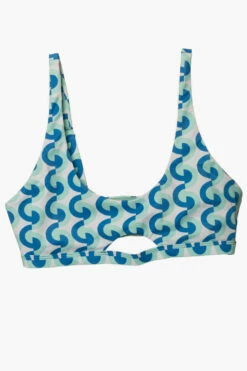 Amelia Bikini Top - Dana Point -JOLYN Sales Surf Tops Amelia Print DanaPoint Flatlay Front Jocelyn 010423