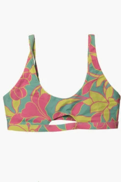 Amelia Bikini Top - Treasure Island -JOLYN Sales Surf Tops Amelia Print TreasureIsland Flatlay Front Jocelyn 010423