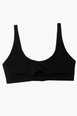 Amelia Bikini Top - Black -JOLYN Sales Surf Tops Amelia Solid Black Flatlay Front Jocelyn 010423 a888c006 4583 432b 86d0 452ff7a24de9