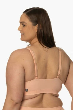 Amelia Bikini Top - Coronado -JOLYN Sales Surf Tops Amelia Solid Coronado BackSide AdrianaK 011923