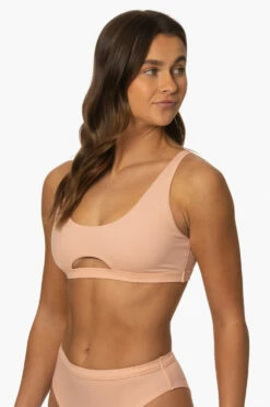 Amelia Bikini Top - Coronado -JOLYN Sales Surf Tops Amelia Solid Coronado SideFront2 MiaClark 011623
