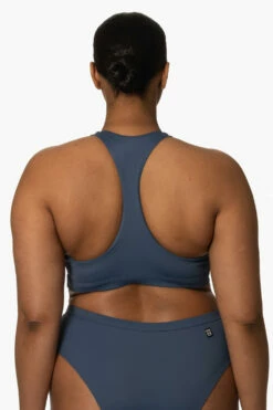 Aster Bikini Top - Laguna -JOLYN Sales Surf Tops Aster Solid Laguna Back Zarria 010423