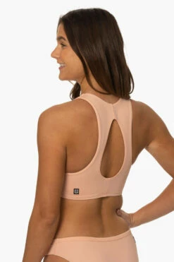 Gwen Bikini Top - Coronado 20 Gwen Bikini Top - Coronado -JOLYN Sales Surf Tops Gwen Solid Coronado SideBack MiaClark 011623