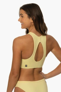 Gwen Bikini Top - Pismo 13 Gwen Bikini Top - Pismo -JOLYN Sales Surf Tops Gwen Solid Pismo SideBack MiaClark 011623