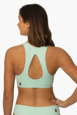 Gwen Bikini Top - Segundo -JOLYN Sales Surf Tops Gwen Solid Segundo Back MiaClark 011623