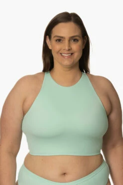 Gwen Bikini Top - Segundo -JOLYN Sales Surf Tops Gwen Solid Segundo Front AdrianaK 011923