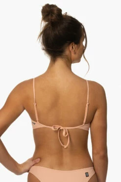 Hikari Bikini Top - Coronado -JOLYN Sales Surf Tops Hikari Solid Coronado Back MiaClark 011623