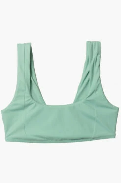 Paige Bikini Top - Newport -JOLYN Sales Surf Tops Paige Solid Newport Flatlay Front Jocelyn 010423