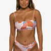 Alanna Bikini Bottom - Polynesia -JOLYN Sales Swim Bottoms Alanna Print Front Polynesia EKSD2 Eryn 051322