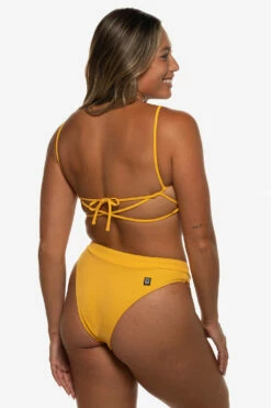 Alanna Bikini Bottom - Persimmon -JOLYN Sales Swim Bottoms Alanna Solid Side Persimmon EKSD2 Kaylyn 050622