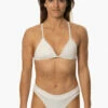 Alanna Bikini Bottom - White 1 Alanna Bikini Bottom - White -JOLYN Sales Swim Bottoms Alanna Solids White Front MichelleMason JSD2.23 030723