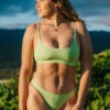 Angela Bikini Bottom - Limeade -JOLYN Sales Swim Bottoms Angela Solid Limeade Front JSD2 Juli Hawaii Lifestyle