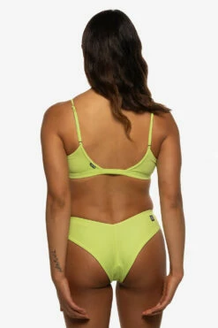 Christina Bikini Bottom - Limeade -JOLYN Sales Swim Bottoms Christina Solid Limeade Back Liz 052422