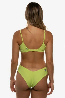 Christina Bikini Bottom - Limeade -JOLYN Sales Swim Bottoms Christina Solid Limeade Back Mia 052022