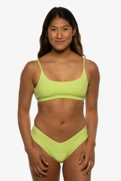 Christina Bikini Bottom - Limeade -JOLYN Sales Swim Bottoms Christina Solid Limeade Front Liz 052422 b4d92c99 31d6 4274 abe0 19675f607342