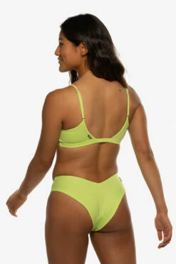Christina Bikini Bottom - Limeade -JOLYN Sales Swim Bottoms Christina Solid Limeade Side Liz 052422